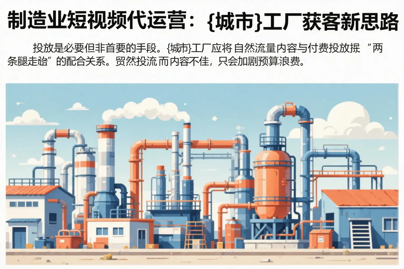 制造业短视频代运营：陵城工厂获客新思路